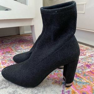 Black sparkly boots